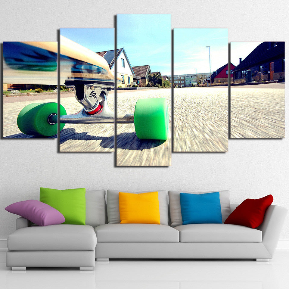 Limited Edition 5 Piece Running Skateboard Canvas