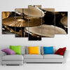 Limited Edition 5 Piece Vintage Drum And Cymbals Canvas